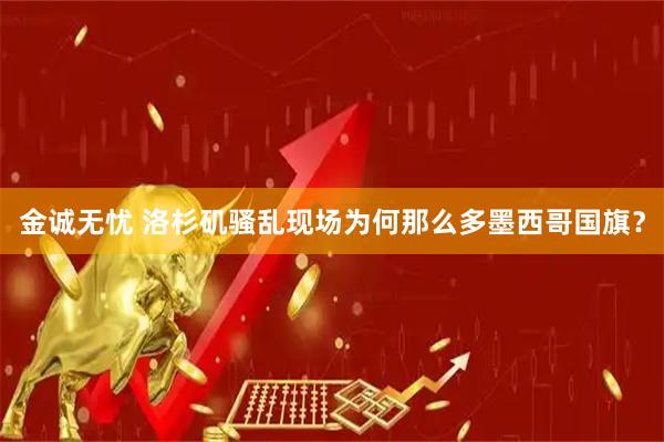 金诚无忧 洛杉矶骚乱现场为何那么多墨西哥国旗？