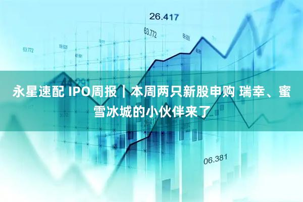永星速配 IPO周报｜本周两只新股申购 瑞幸、蜜雪冰城的小伙伴来了
