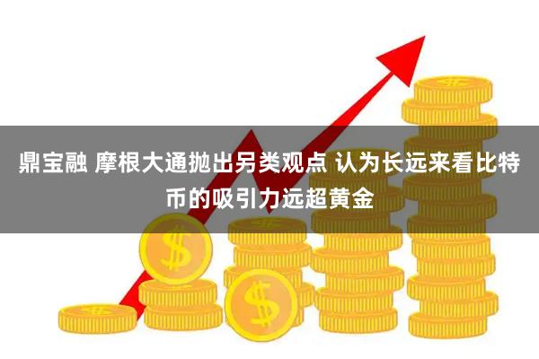 鼎宝融 摩根大通抛出另类观点 认为长远来看比特币的吸引力远超黄金