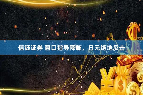 信钰证券 窗口指导降临，日元绝地反击