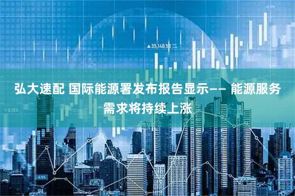 弘大速配 国际能源署发布报告显示—— 能源服务需求将持续上涨